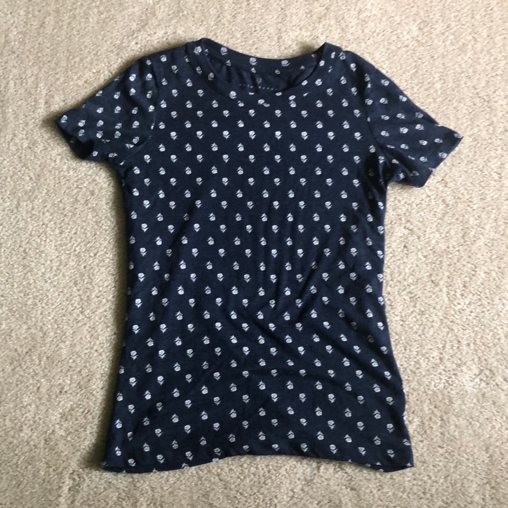 Flower Print Graphic Tee